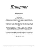 Предварительный просмотр 24 страницы GRAUPNER 23608 Installation And User Manual