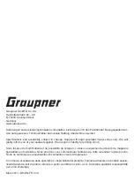 Preview for 12 page of GRAUPNER 33303 Installation And Usage Manual