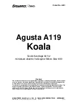 GRAUPNER Agusta A119 Koala Manual предпросмотр