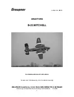 GRAUPNER B-25 MITCHELL Instructions Manual предпросмотр