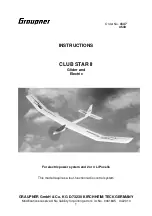 GRAUPNER CLUB STAR II Instructions Manual предпросмотр