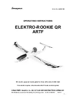 Предварительный просмотр 1 страницы GRAUPNER Elektro-Rookie QR ARTF Operating Instructions Manual