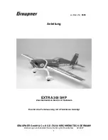 Предварительный просмотр 1 страницы GRAUPNER EXTRA 300SHP Instructions Manual