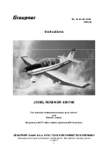 Предварительный просмотр 1 страницы GRAUPNER JODEL ROBIN DR 400/180 Instructions Manual