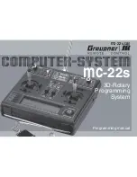 GRAUPNER MC-22S Programming Manual preview