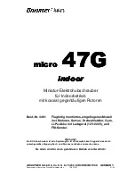 Предварительный просмотр 1 страницы GRAUPNER micro 47G indoor Instruction Manual