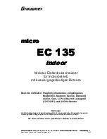 GRAUPNER MICRO EC 135 indoor Instruction Manual предпросмотр