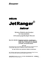 GRAUPNER micro JetRanger indoor Instruction Manual предпросмотр