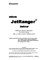 Предварительный просмотр 19 страницы GRAUPNER micro JetRanger indoor Instruction Manual