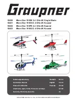 GRAUPNER MICRO STAR 190AX Instruction Manual предпросмотр