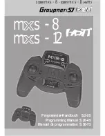 GRAUPNER MXS-12 Programming Manual preview
