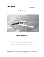 Предварительный просмотр 1 страницы GRAUPNER piper cherokee 9589 Instruction Manual