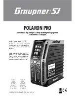 GRAUPNER Polaron Pro Operating Manual предпросмотр