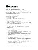 Preview for 3 page of GRAUPNER POWER SUPPLY 13.8V 0-20A Manual