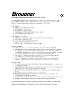 Preview for 3 page of GRAUPNER POWER SUPPLY 13.8V 0-8.5A Manual