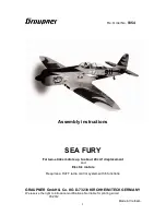 GRAUPNER SEA FURY 9354 Assembly Instructions Manual preview