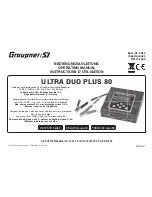 GRAUPNER ultra duo plus 80 Operating Manual preview