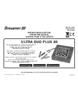 Preview for 1 page of GRAUPNER ultra duo plus 80 Operating Manual