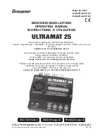 Preview for 1 page of GRAUPNER ULTRAMAT 25 Operating Manual