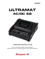 Preview for 1 page of GRAUPNER ULTRAMAT AC/DC EQ Operating Instructions Manual