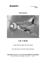 Предварительный просмотр 1 страницы GRAUPNER YAK 11 RENO Instructions Manual