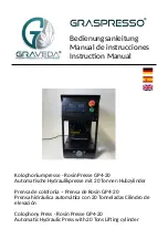 GRAVEDA GRASPRESSO GP4-20 Instruction Manual preview