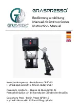 GRAVEDA GRASPRESSO GP50-15 Instruction Manual preview