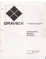 Gravely 15562E1 Operator'S Manual preview