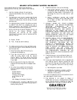 Предварительный просмотр 19 страницы Gravely 20979 Operator'S Manual