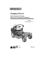 Preview for 1 page of Gravely 99108 Compact Pro 34 Operator'S Manual