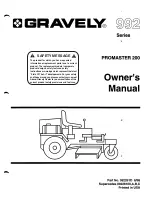 Preview for 1 page of Gravely 992 Owner'S Manual