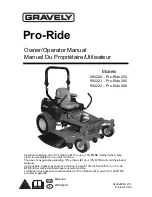 Gravely 992220 Owner'S/Operator'S Manual preview