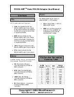 Предварительный просмотр 3 страницы Gravitech RS232-ADP User Manual