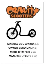 Gravity scooters COLS MUSHING PRO Owner'S Manual preview