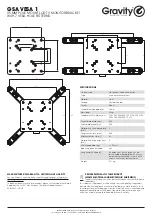 Preview for 2 page of GRAVITY GSA VESA 1 Manual