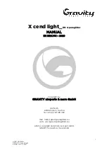 GRAVITY X cend light Manual preview