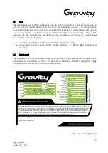 Preview for 10 page of GRAVITY X cend light Manual