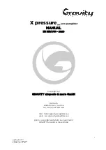 GRAVITY X pressure Manual preview