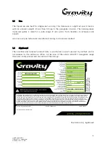 Preview for 10 page of GRAVITY X pressure Manual