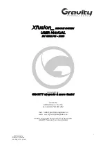 Preview for 1 page of GRAVITY Xfusion User Manual