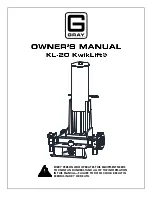 Gray KwikLift KL-20 Owner'S Manual предпросмотр