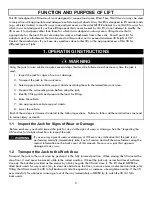 Preview for 6 page of Gray KwikLift KL-20 Owner'S Manual