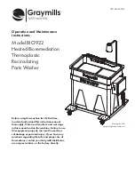 Preview for 1 page of Graymills BIO922 Additional Installation, Operation And Maintenance Instructions