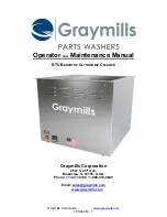 Preview for 1 page of Graymills BTU Series Operator And  Maintenance Manual