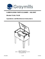 Graymills HANDI-KLEEN PL364 Operation And Maintenance Instructions preview