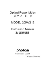 Graytechnos photom 205A Instruction Manual preview