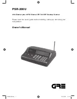 Предварительный просмотр 1 страницы GRE PSR-200U Owner'S Manual