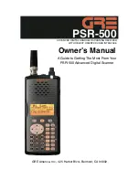 Preview for 1 page of GRE PSR-500 Owner'S Manual