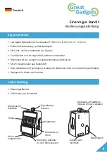 Preview for 8 page of great gadgets Las Vegas Instruction Manual