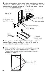 Preview for 10 page of Great Lakes Case & Cabinet 4PBK12 Installation Instructions Manual